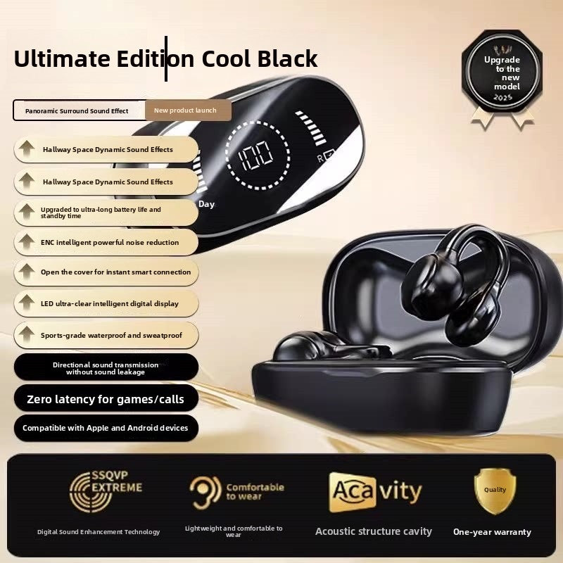 Clip-On Bluetooth Headphones