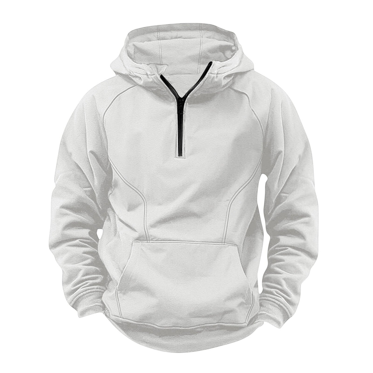 Mens Retro Hooded Zipper Jacket