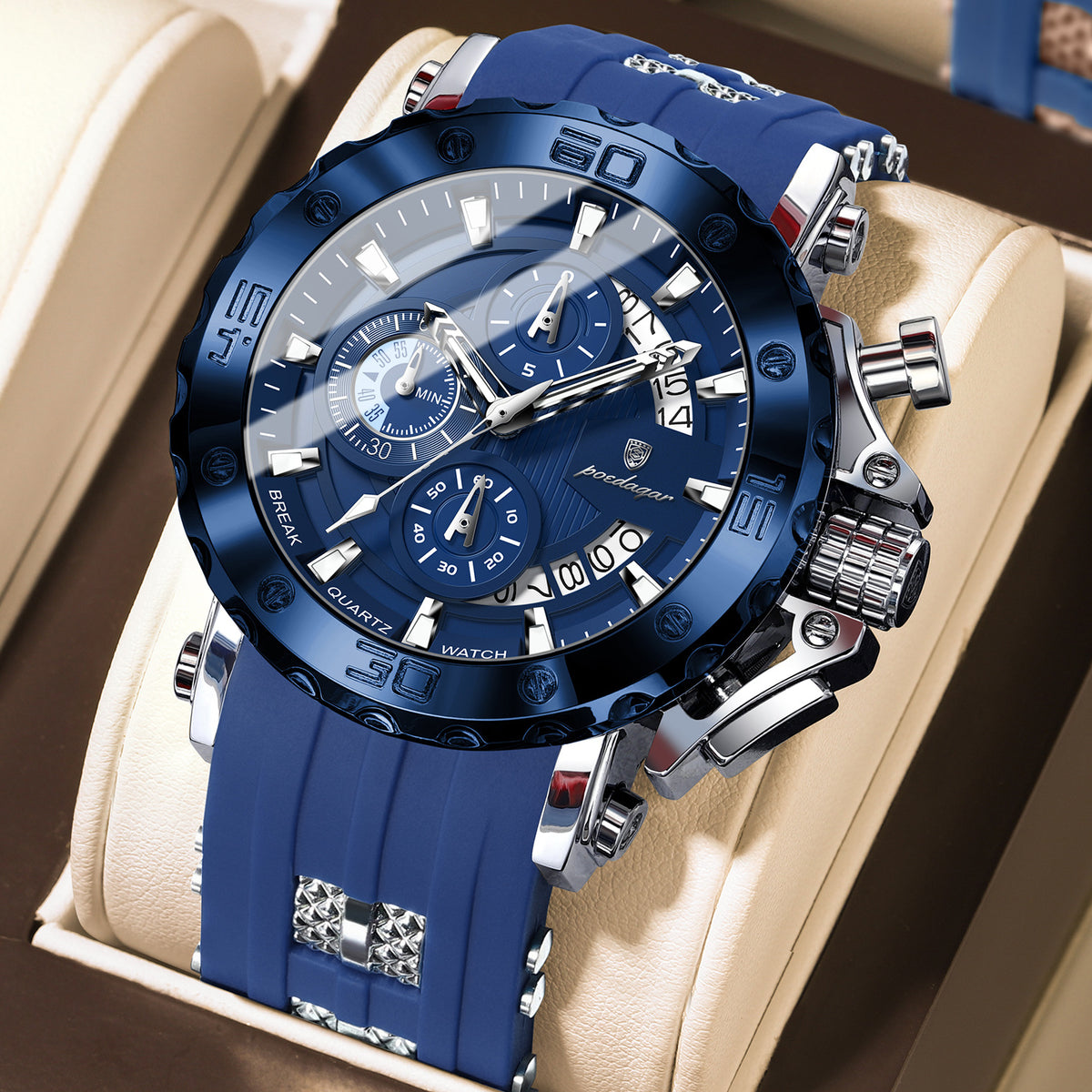 Multifunction Sports Chronograph Watch