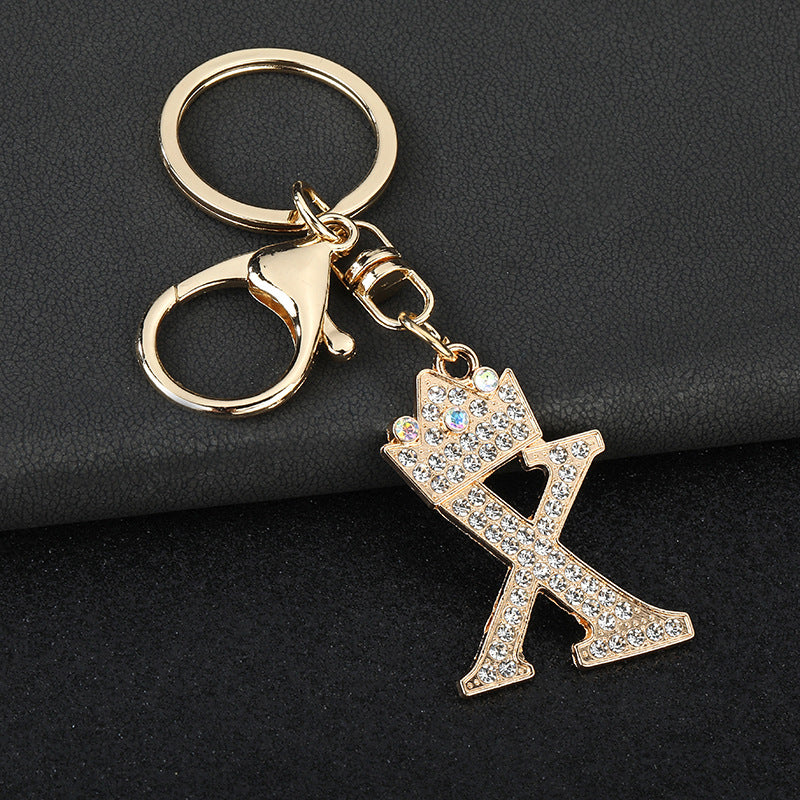 Fashion Zinc Alloy Letter Keychain Pendant