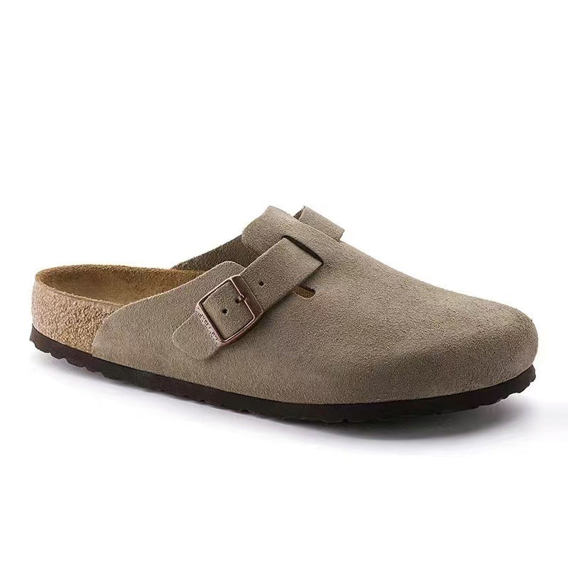 Genuine Leather Cork Footbed Unisex Sandals