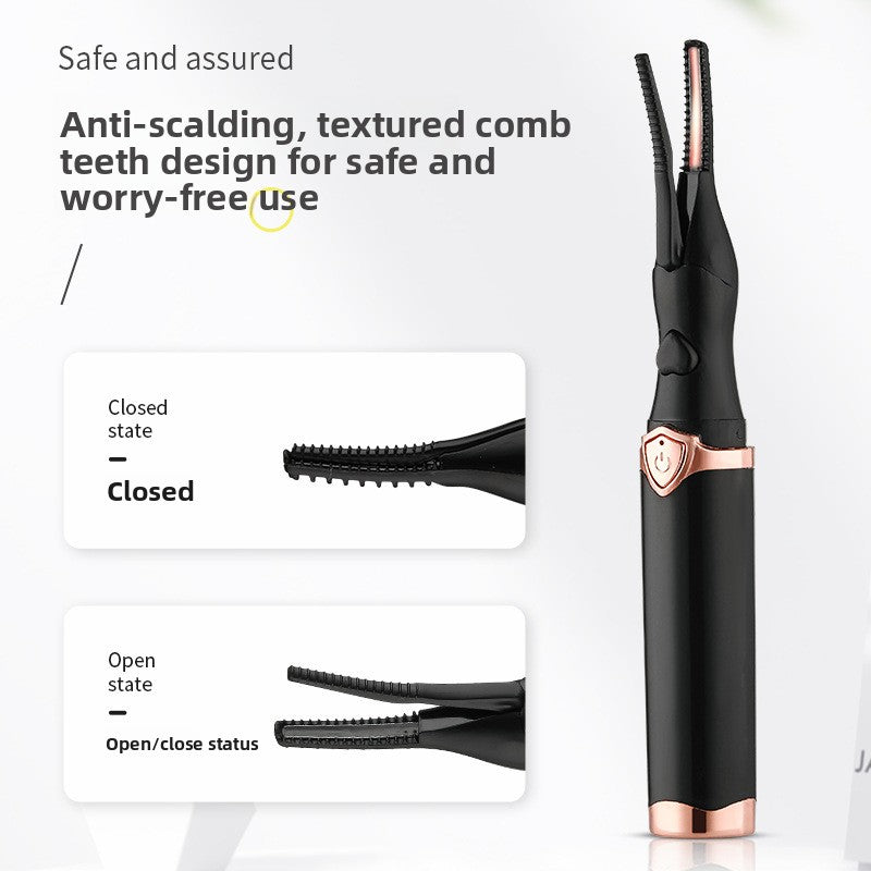 Electric Heated Eyelash Curler Portable Rechargeable
