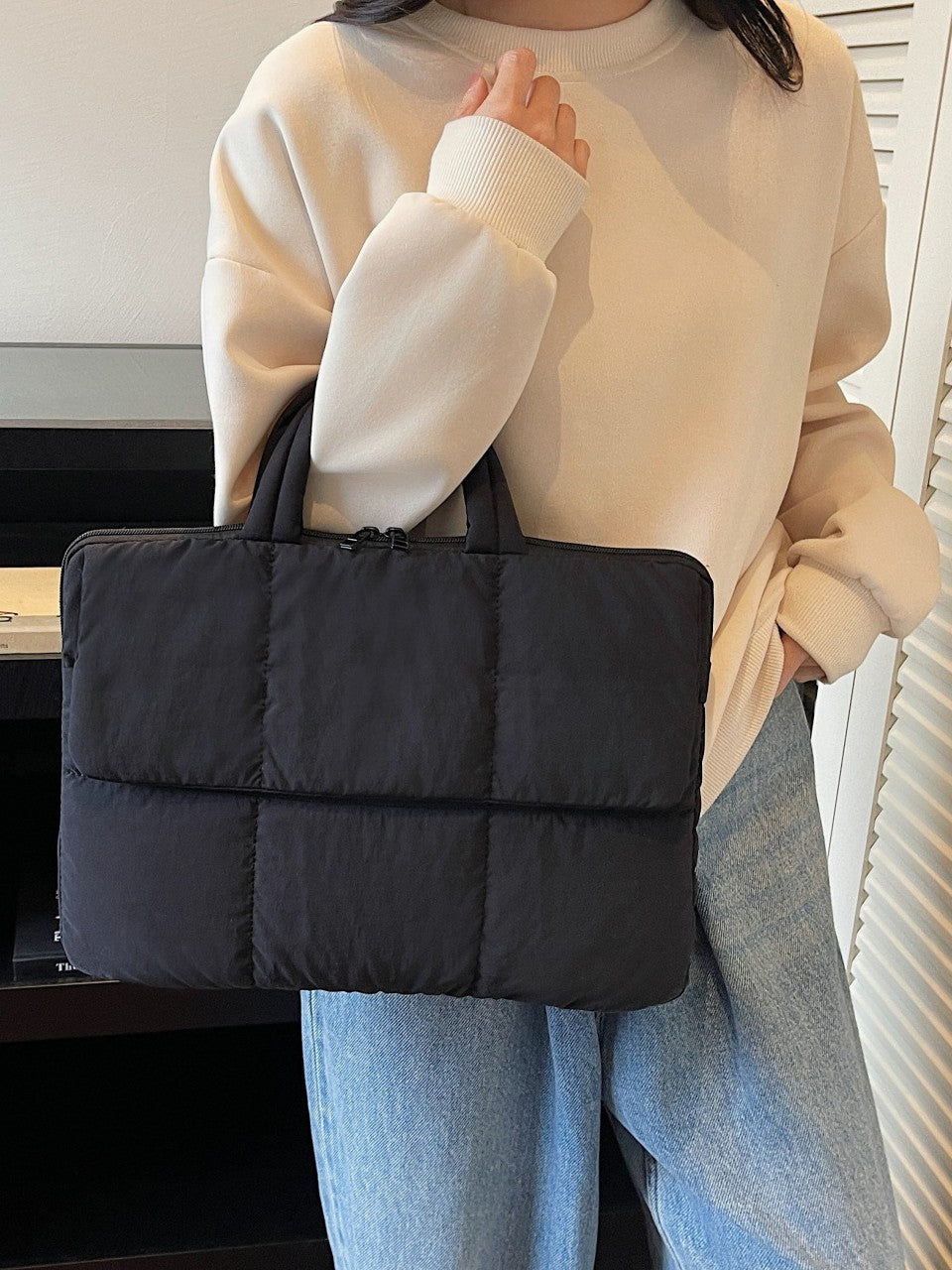 Quilted Laptop Protective Bag