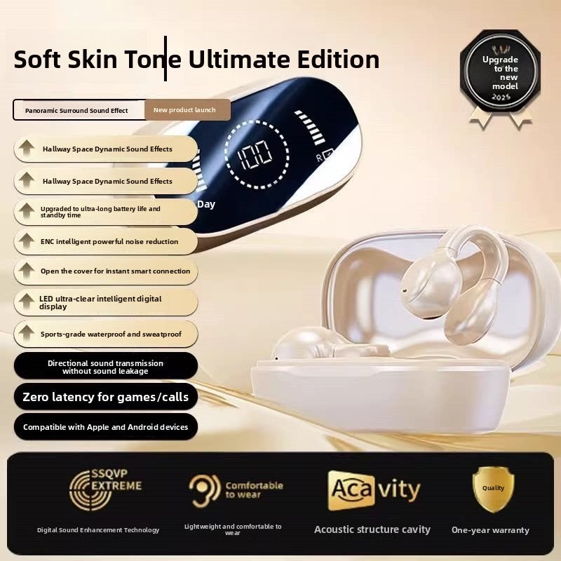 Clip-On Bluetooth Headphones