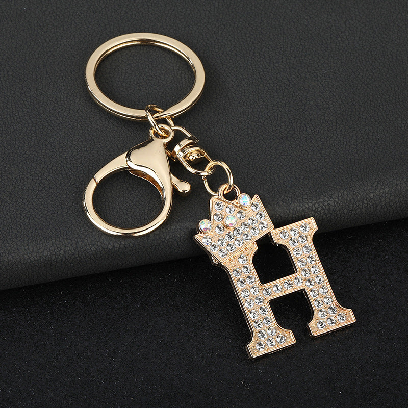 Fashion Zinc Alloy Letter Keychain Pendant