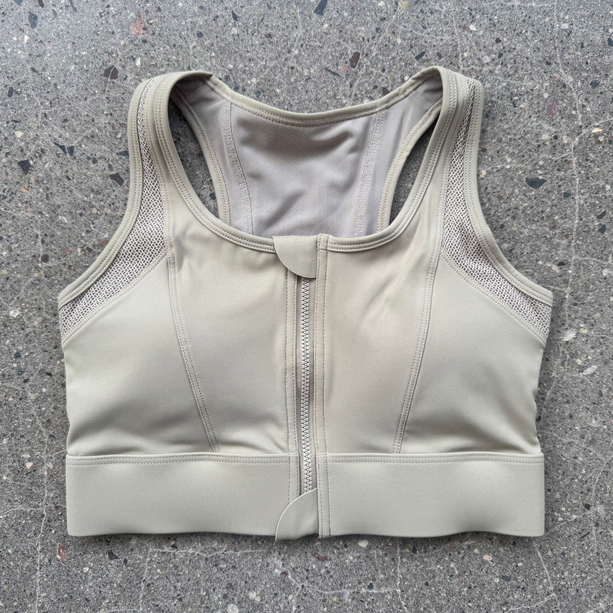 Womens High-Intensity Sports Bra with Front Zipper