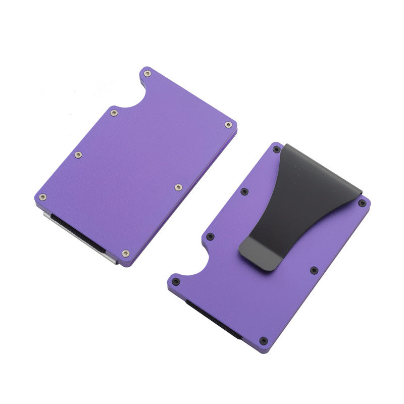 Aluminum Alloy RFID Blocking Card Holder Wallet