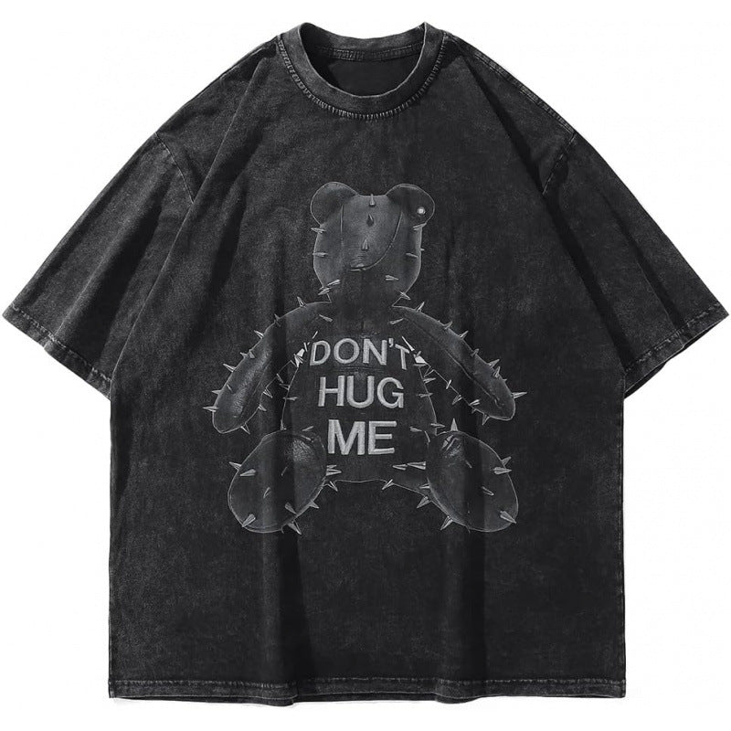 Vintage Washed Cotton Graphic T-Shirt