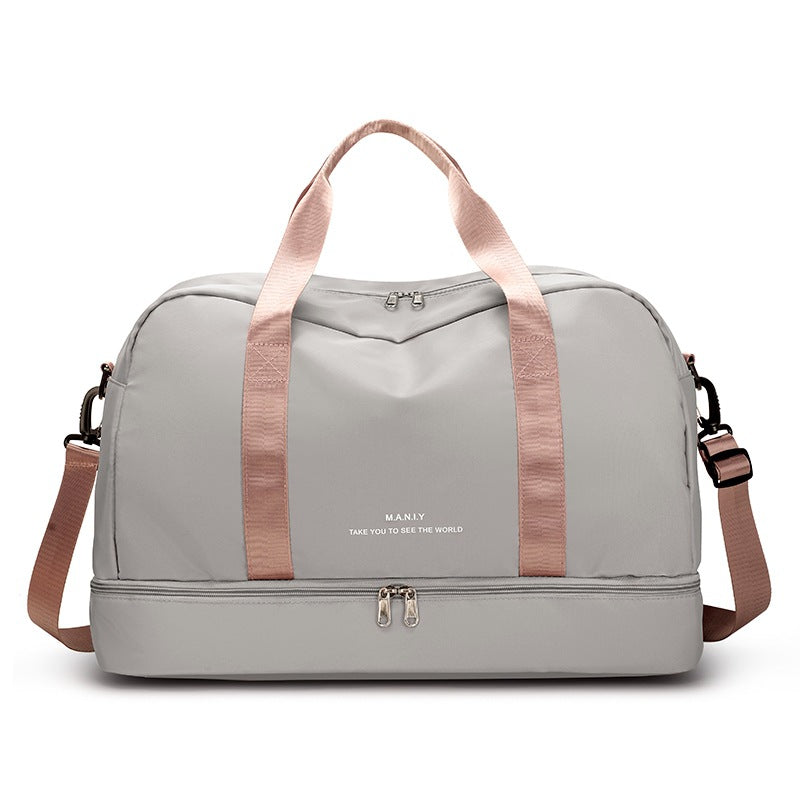 Large Waterproof Travel Tote ? Unisex Carry-On Bag for Short Trips