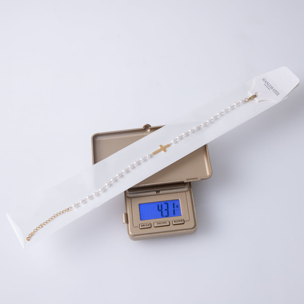 Religious Cross Stainless Steel Jewelry Bracelet
