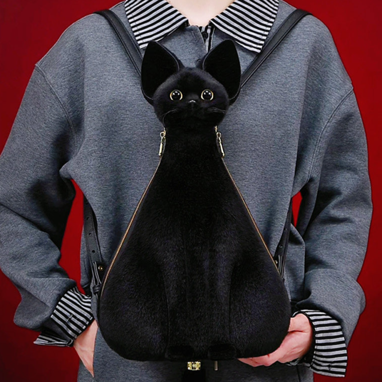 Realistic Cat Backpack