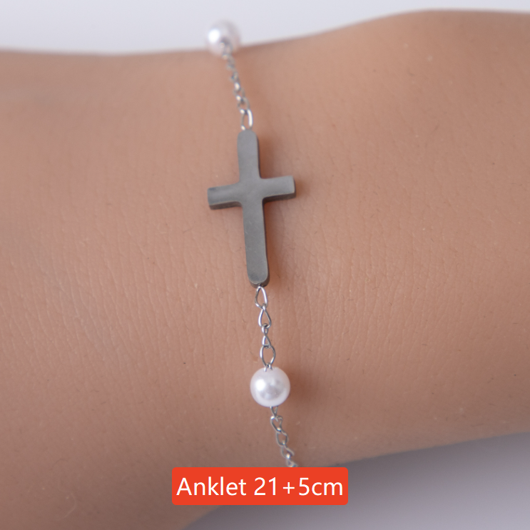 Religious Cross Stainless Steel Jewelry Bracelet