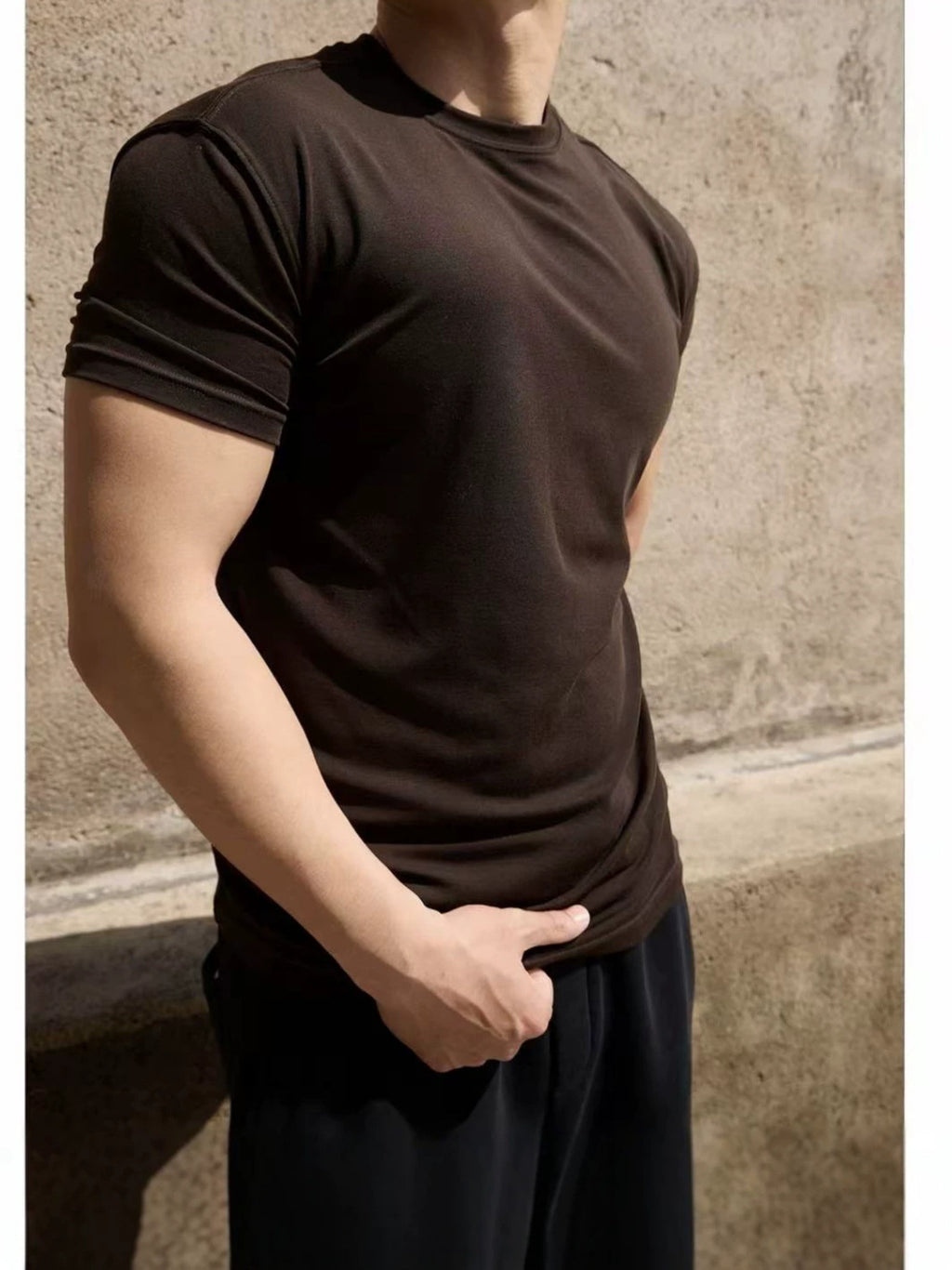 Mens Lyocell Wool Blend Tshirt