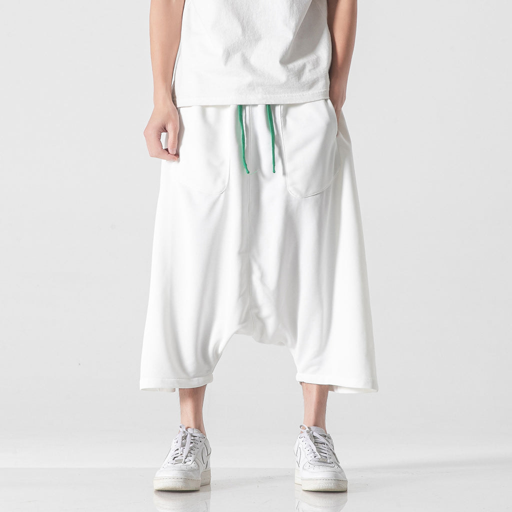 Japanese Style Cropped Casual Pants