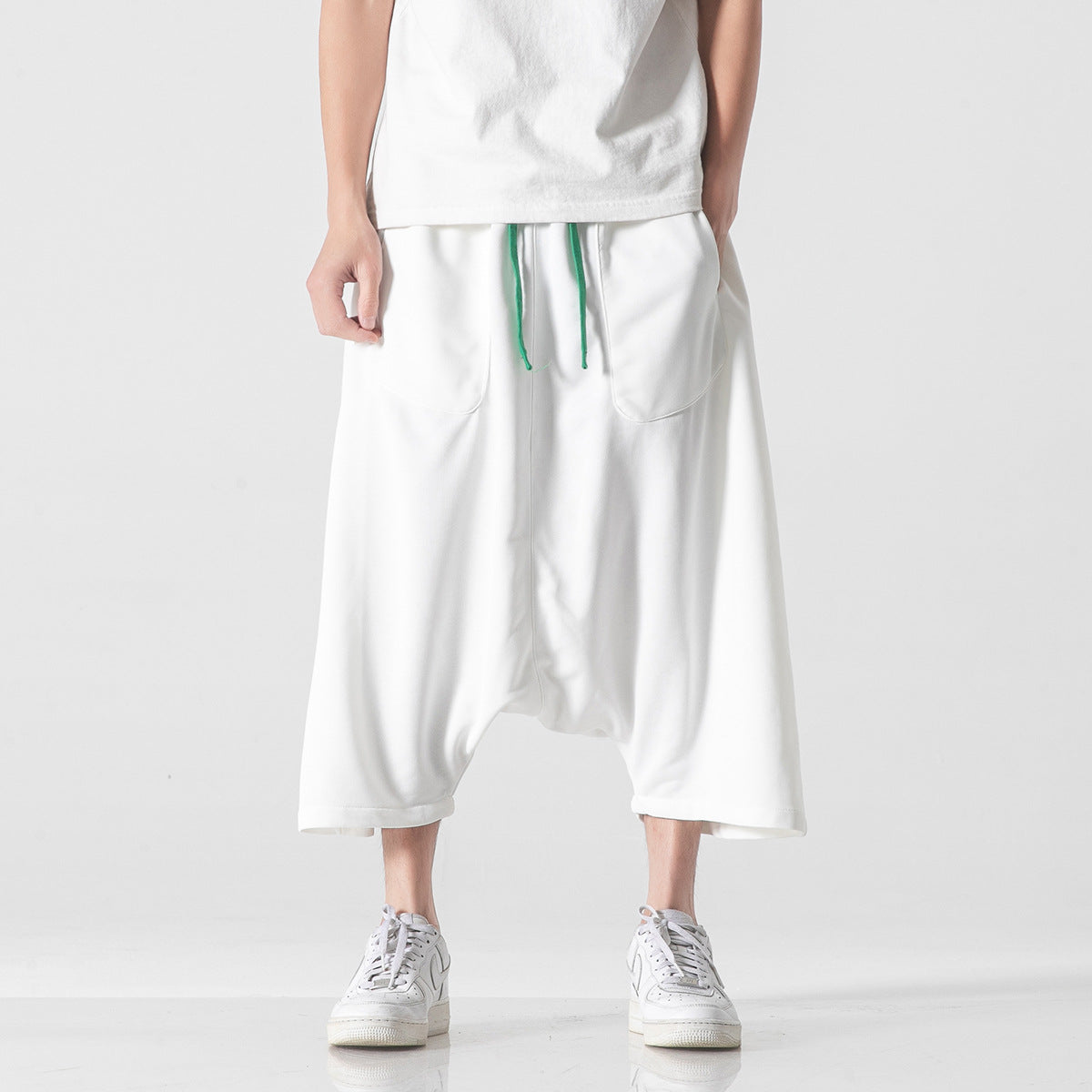 Japanese Style Cropped Casual Pants
