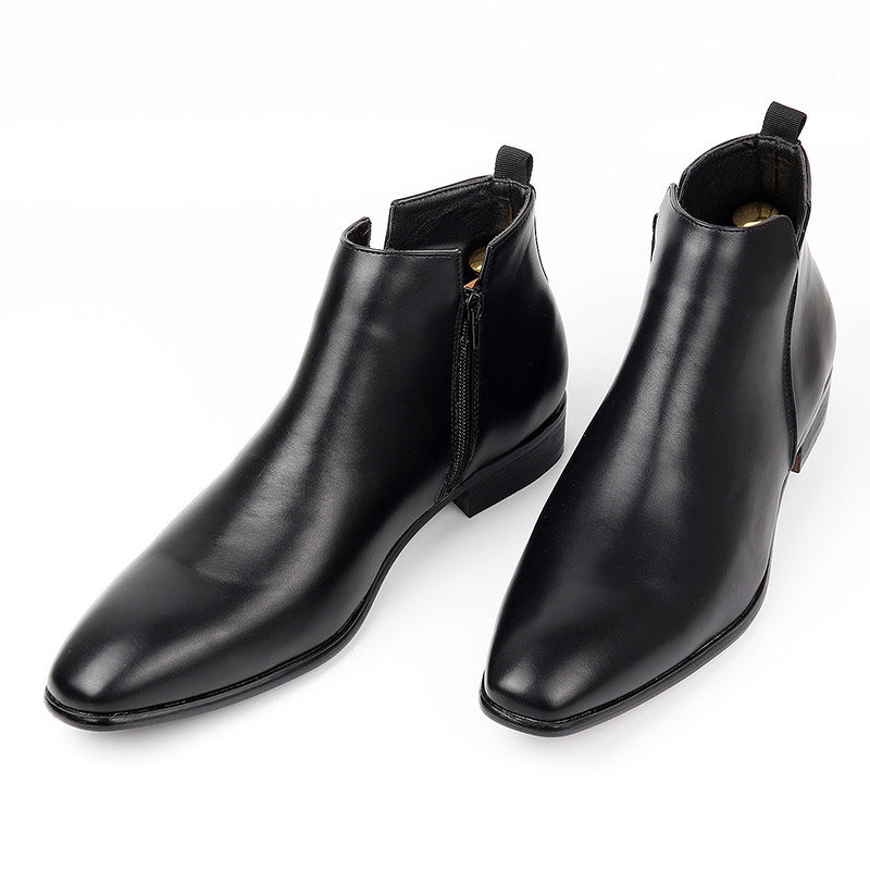 Men's Square Toe Chelsea Boots Ankle Boots