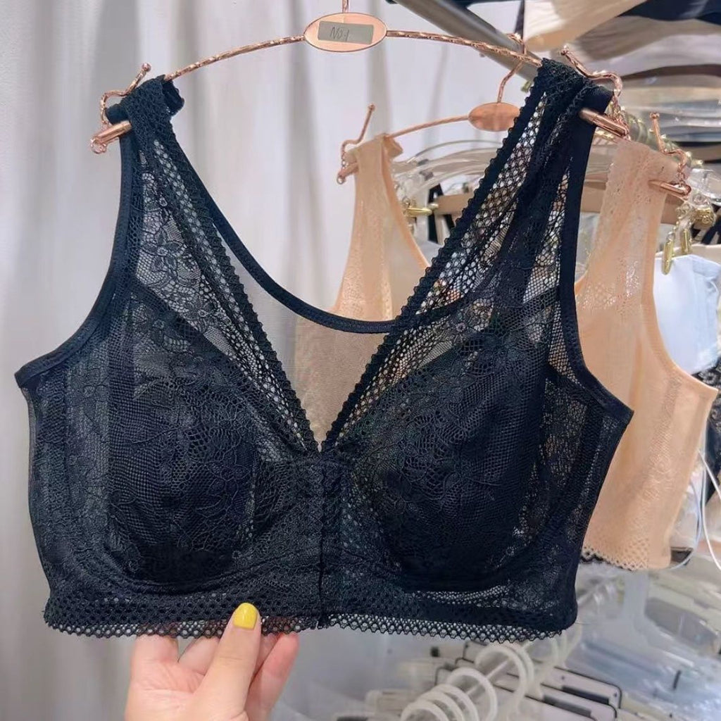 Front Clasp Lace Underwire Bra