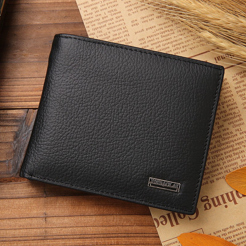 Short Genuine Leather Wallet for Men