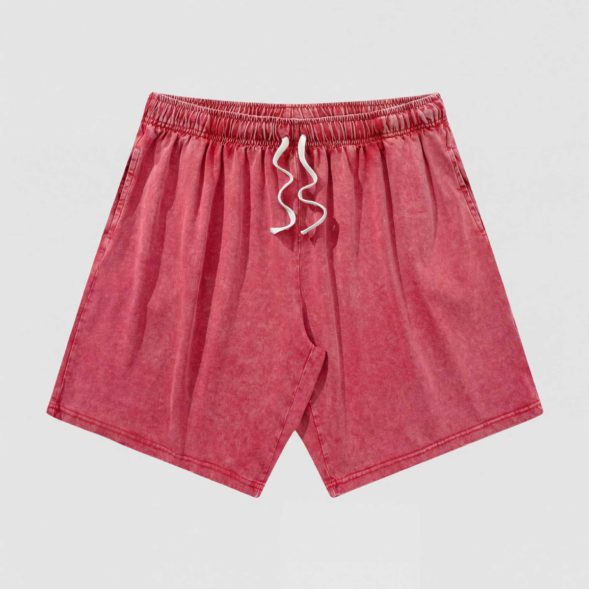 Men's Vintage Washed Cotton Shorts Set