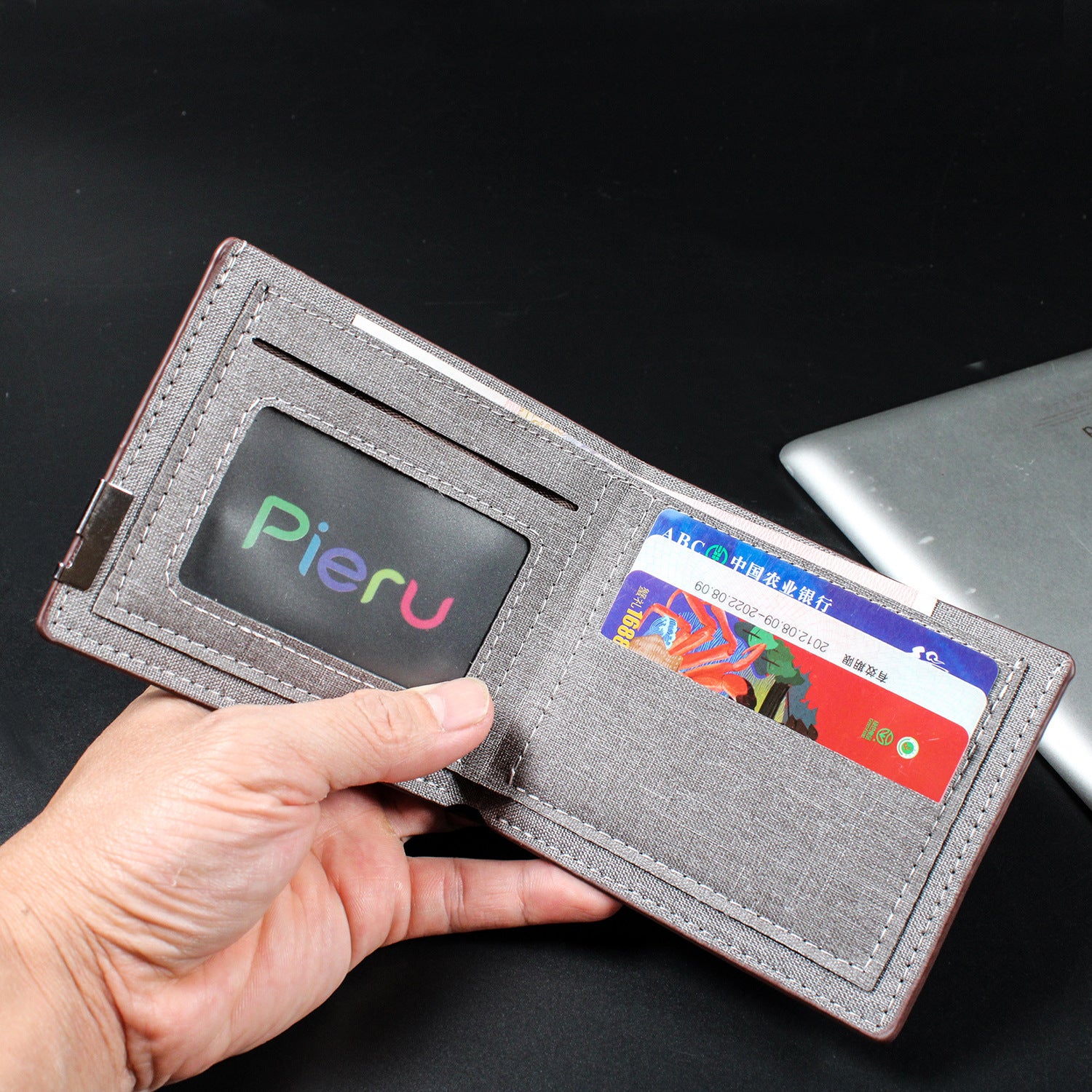 Mens Short Canvas Wallet