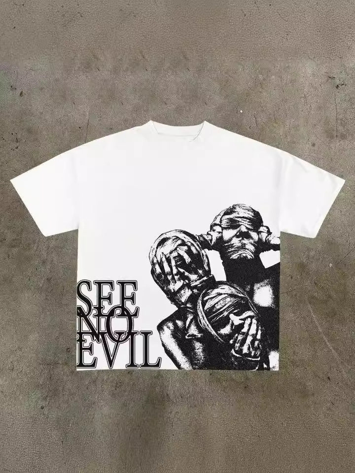 Graphic Print Loose-Fit Men's T-Shirt