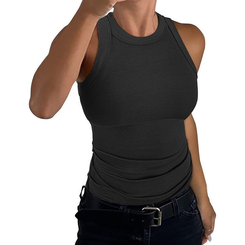 Womens Ribbed Racerback Tank Top