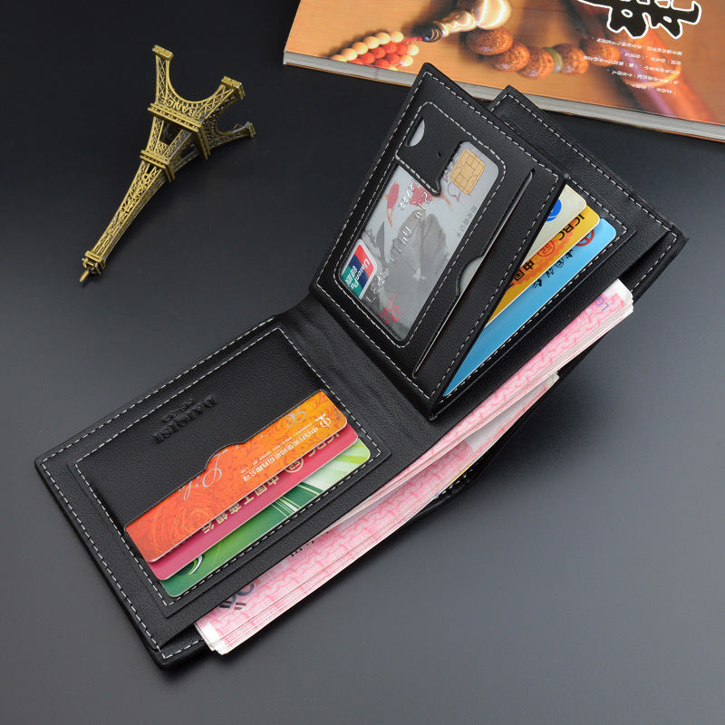 Mens Short PU Wallet