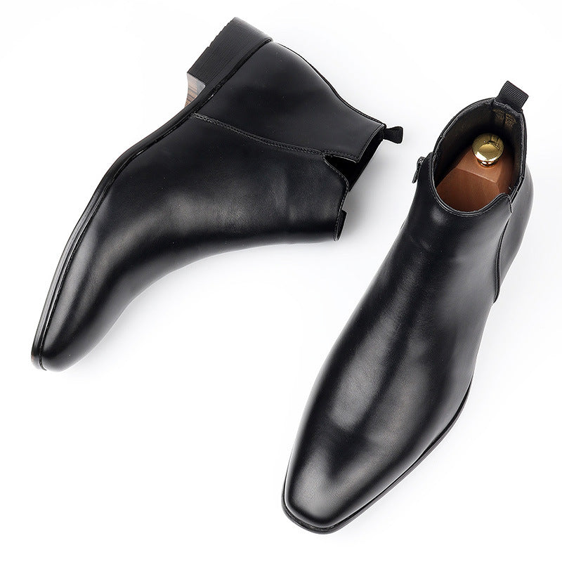 Men's Square Toe Chelsea Boots Ankle Boots
