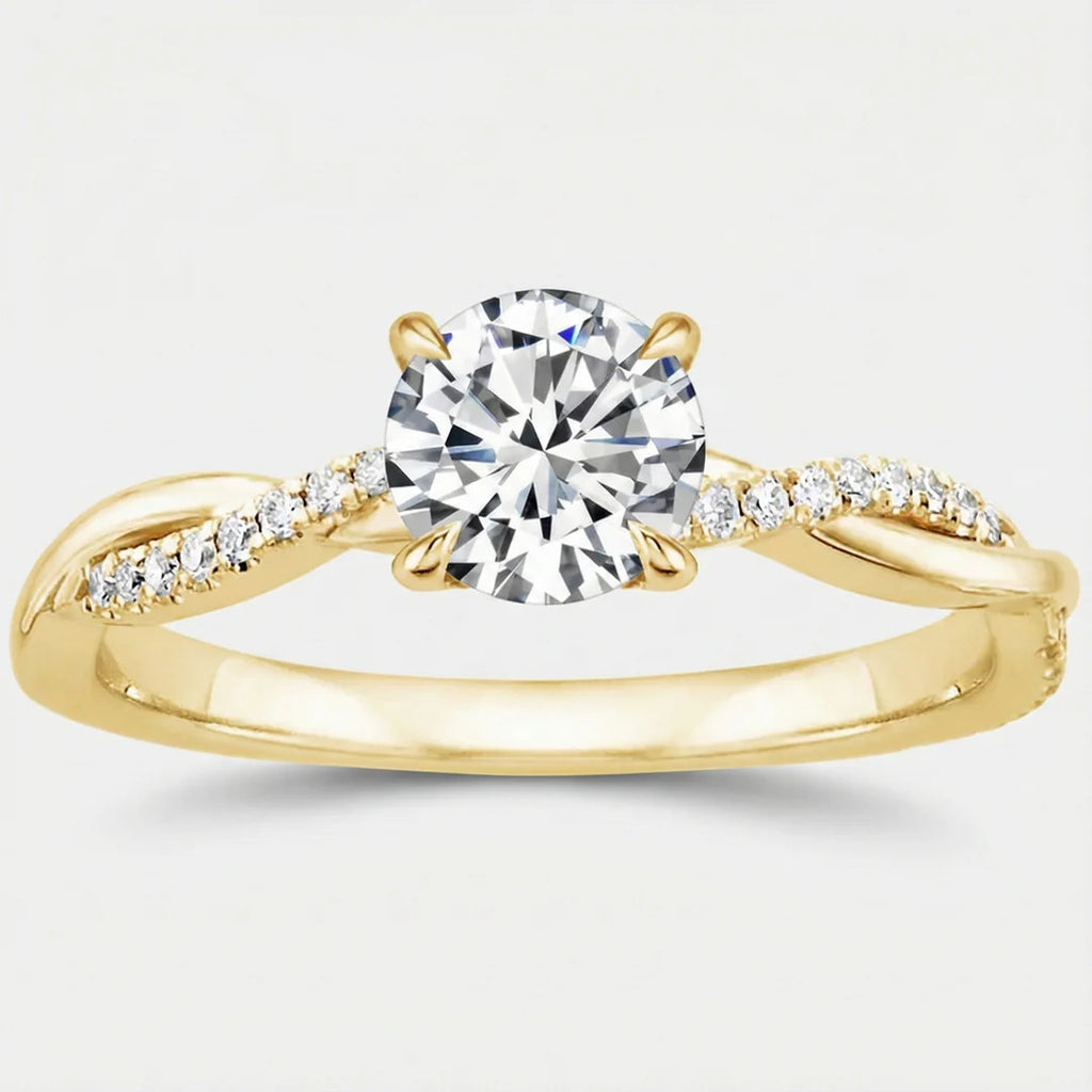 Geometric Zircon Stone Ring