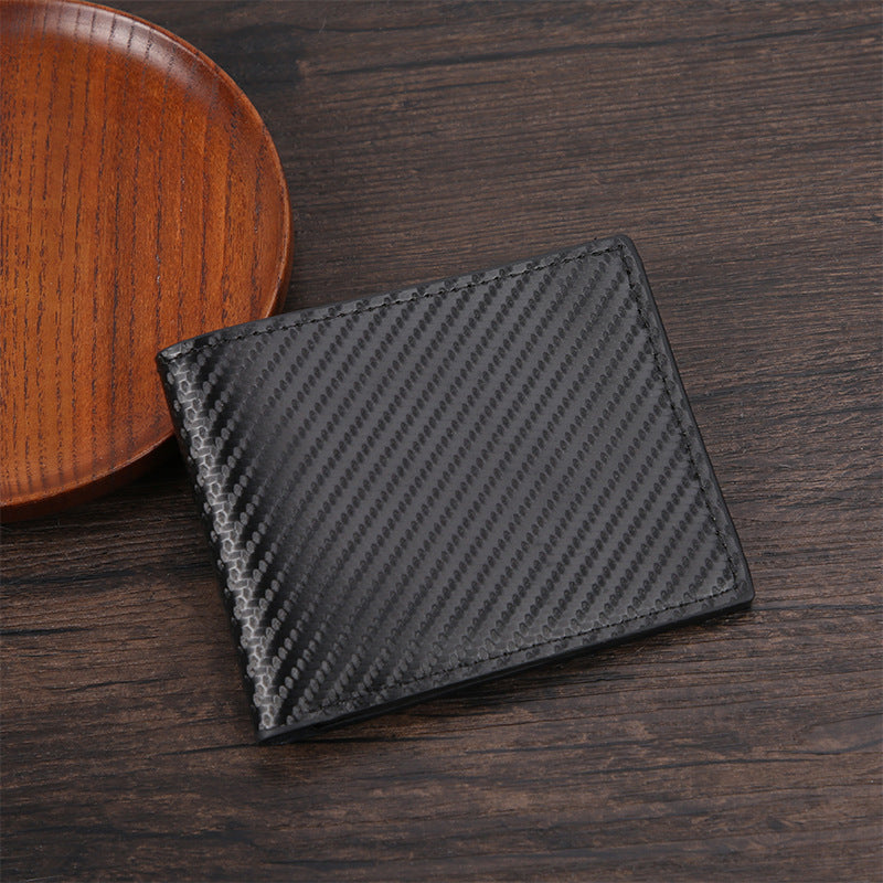 Men?s Wallet with Carbon-Fiber Pattern