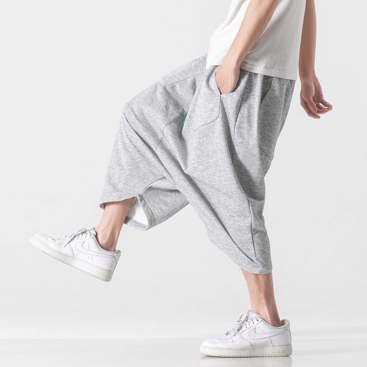 Japanese Style Cropped Casual Pants