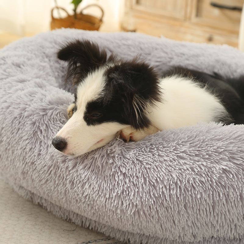 3D Cotton Yuanbao Pet Dog Bed with Waterproof Function