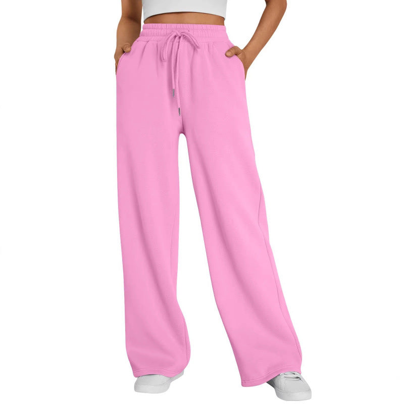 Unisex Loose Fit Polyester Long Pants