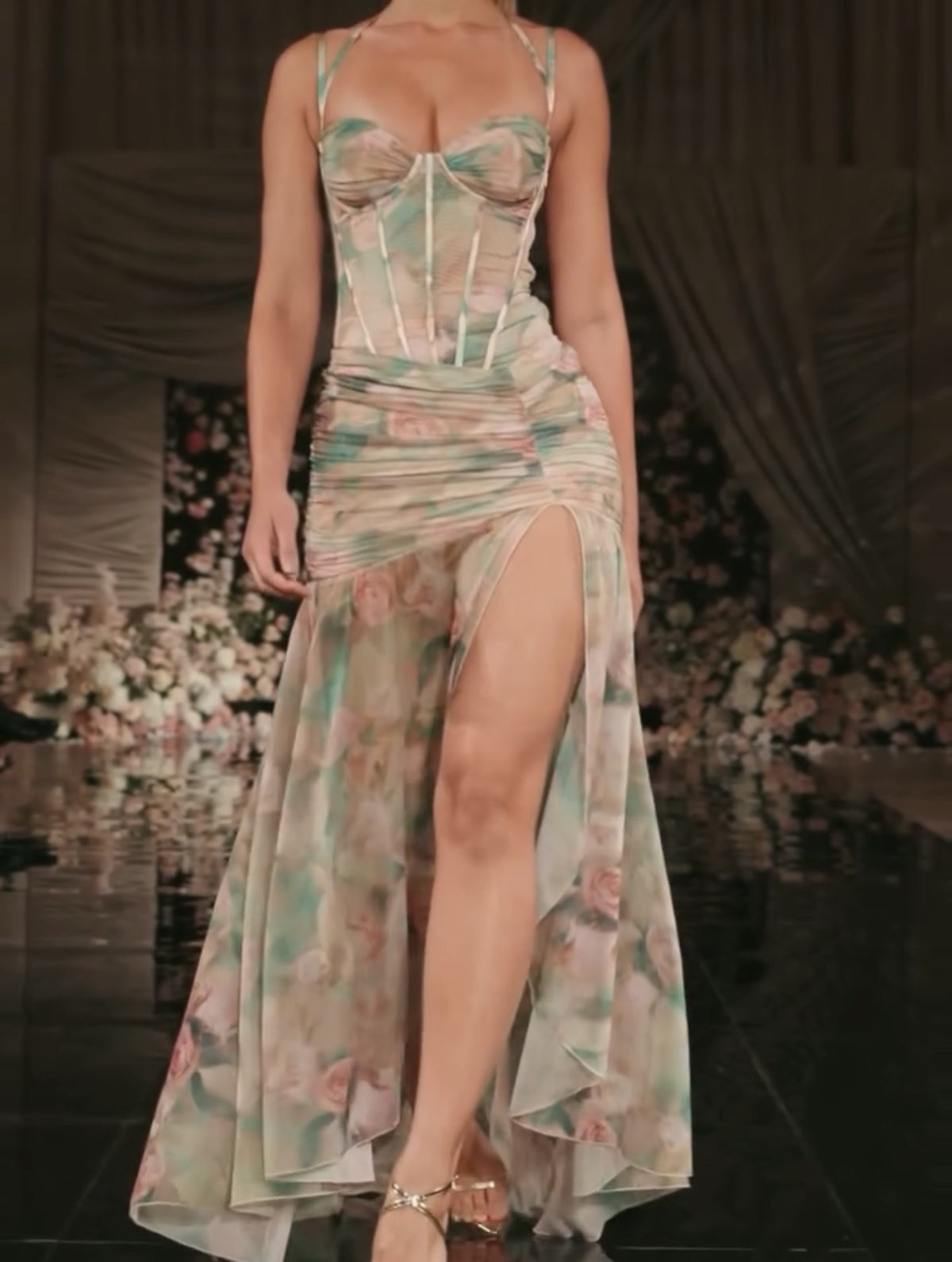 Printed Sexy Holiday Casual Dress