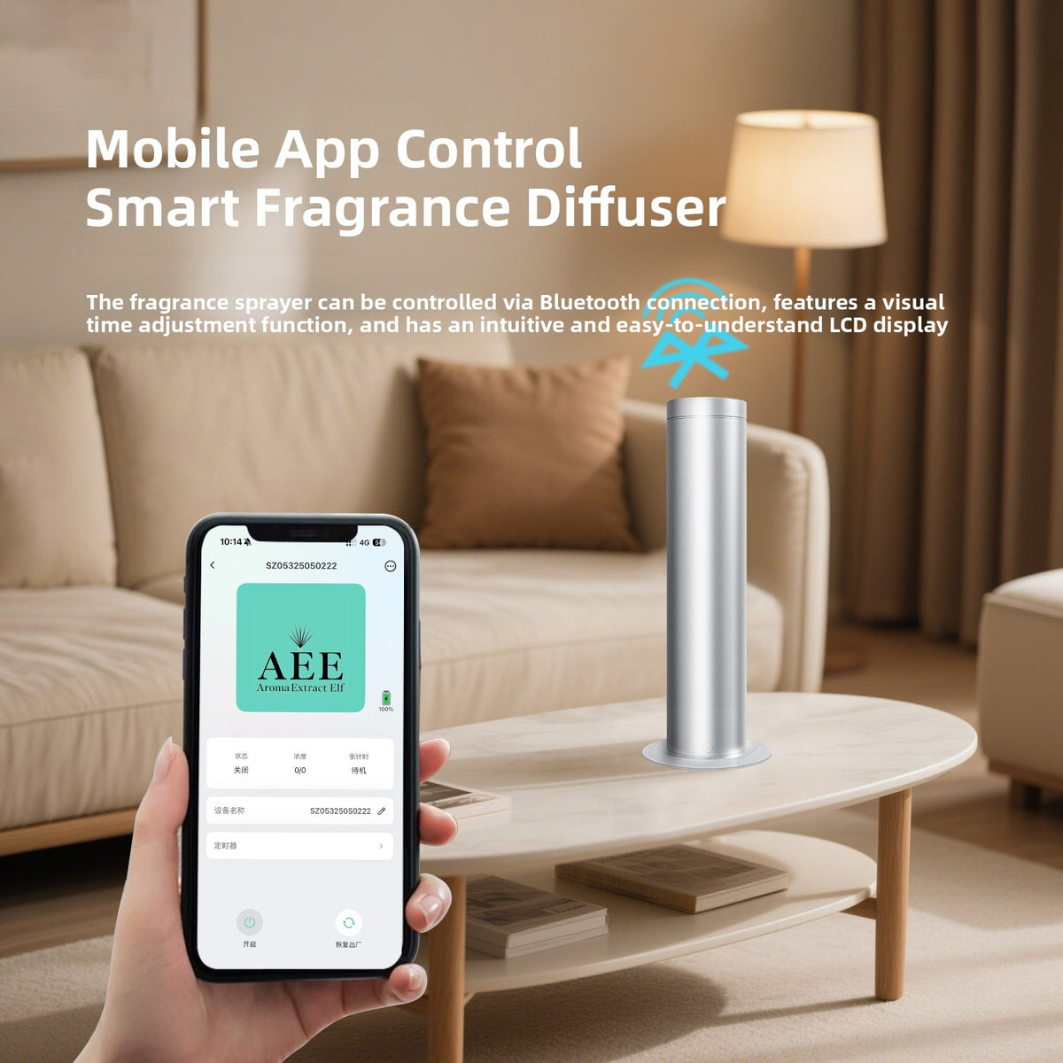 Bluetooth Aromatherapy Diffuser with Remote Control