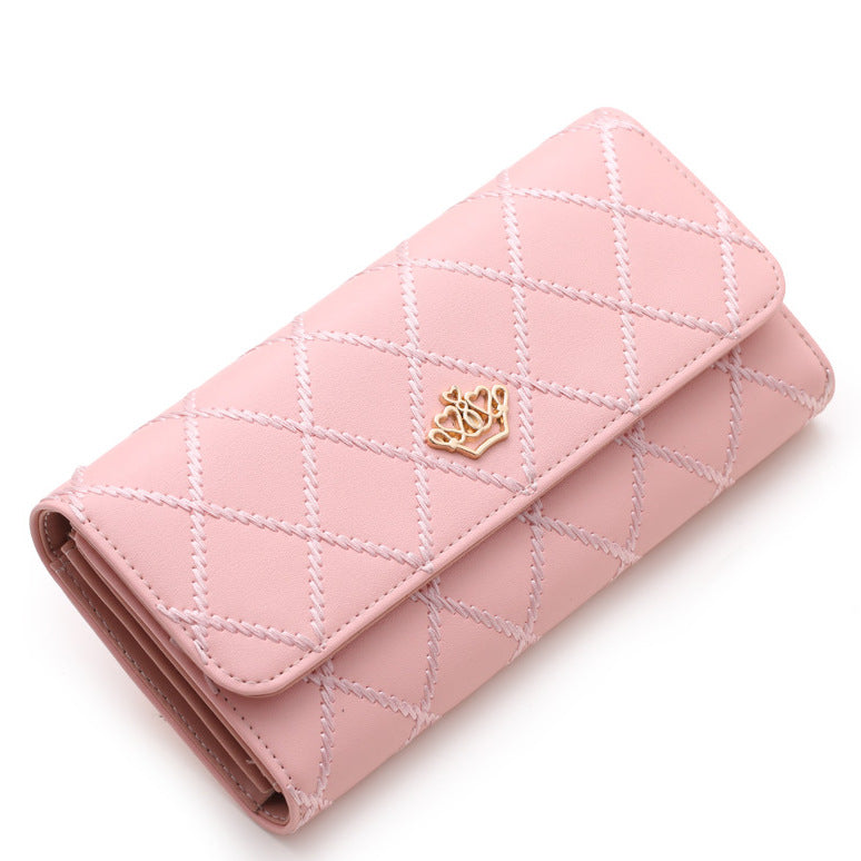 Women's Embroidery Pattern Three-fold Wallet