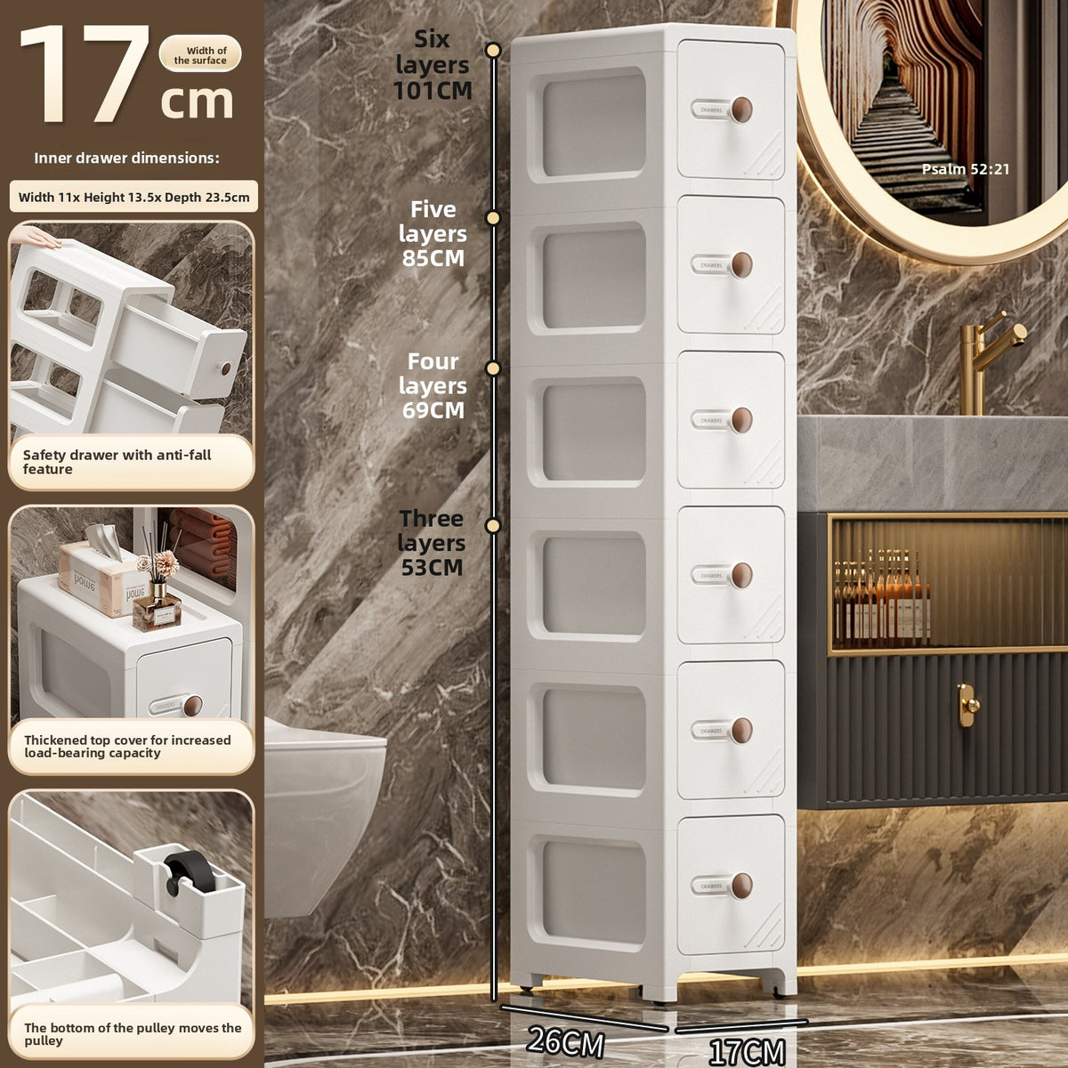 Plastic storage cabinet