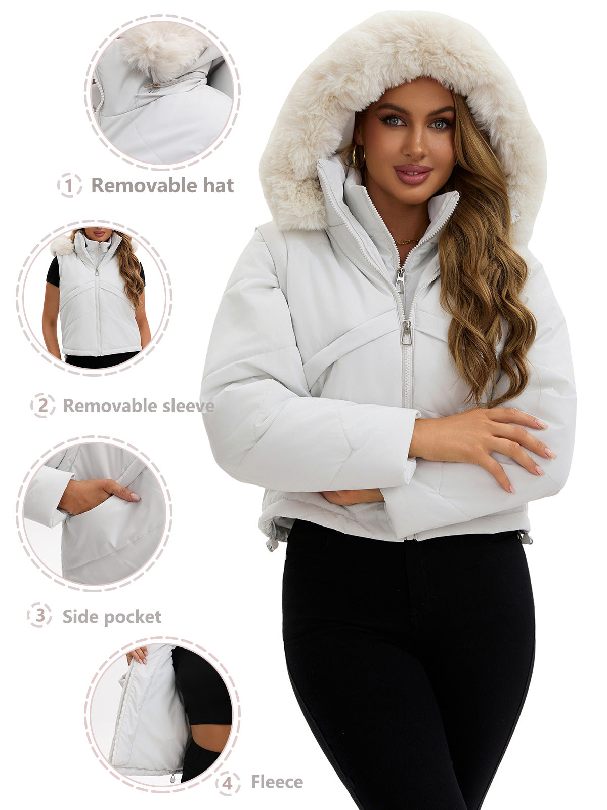 Short Autumn and Winter Cotton Jackets
