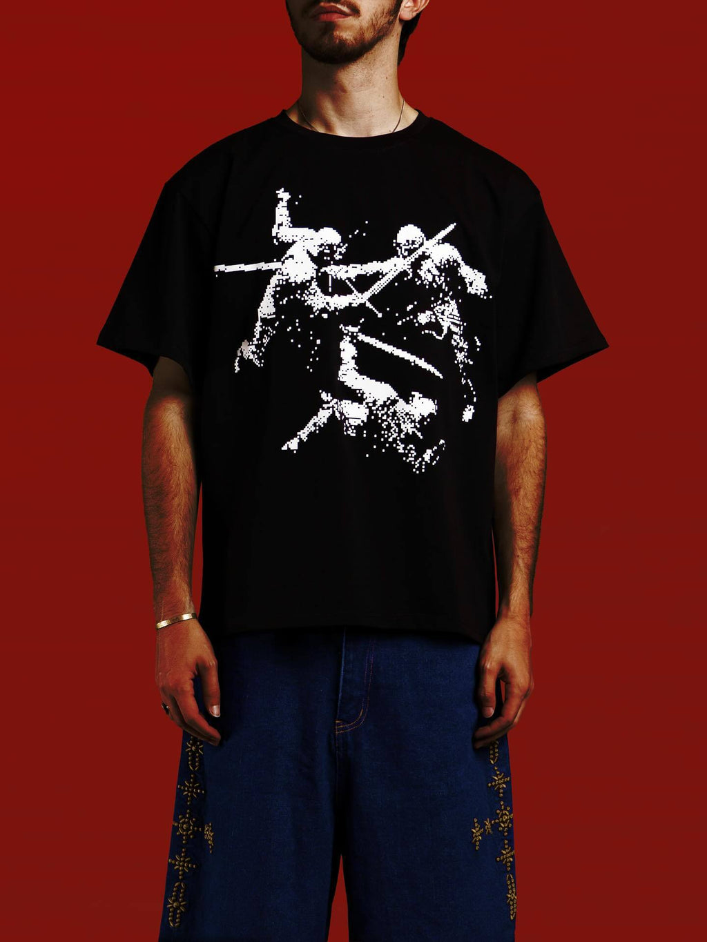Mens Printed Cotton Short Sleeve Tshirt