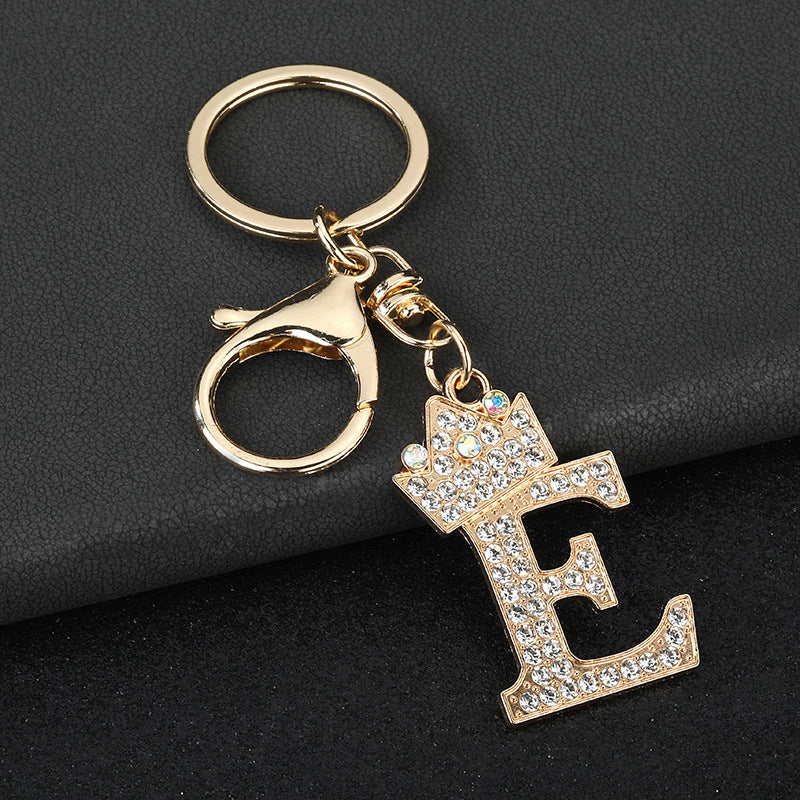 Fashion Zinc Alloy Letter Keychain Pendant
