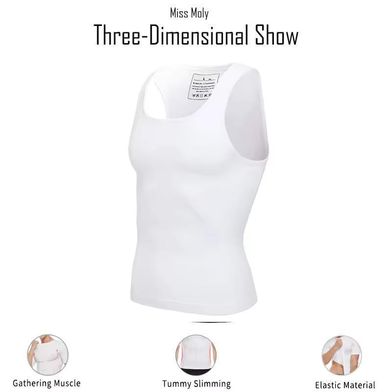 Breathable Solid Color Mens Tank Top