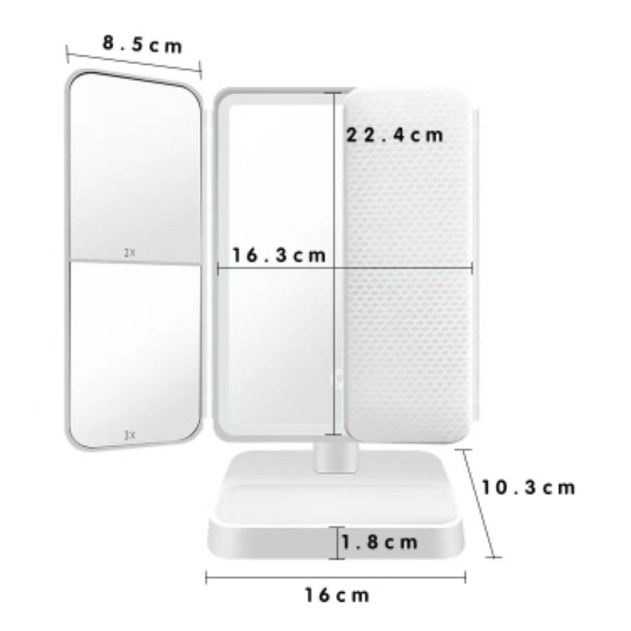 Desktop LED Makeup Mirror with Light