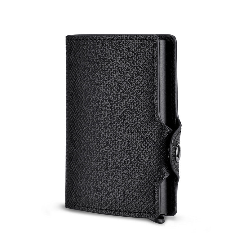 Automatic elastic card type aluminum box card package