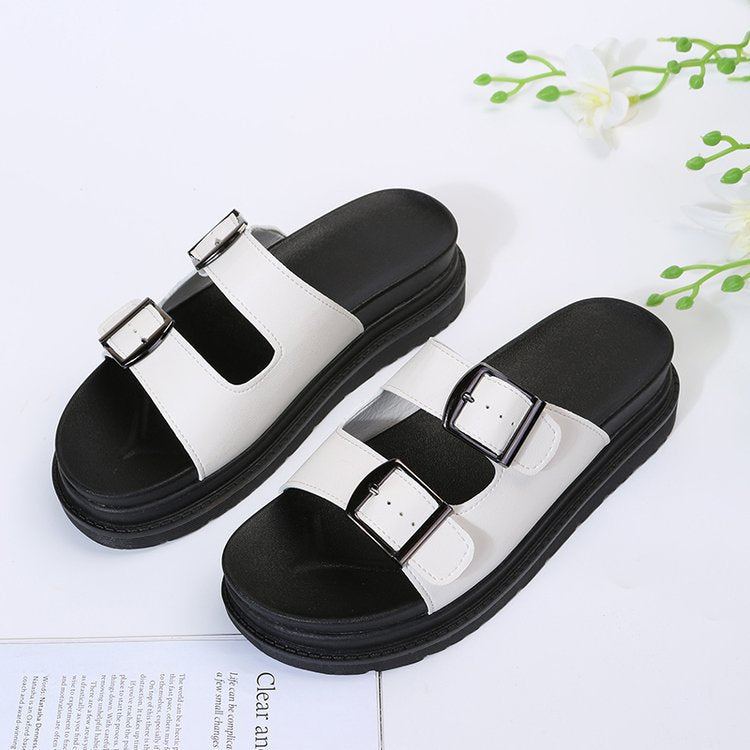 New Design: Women's Flat Roman Sandals Thick Hollow Out Sandals