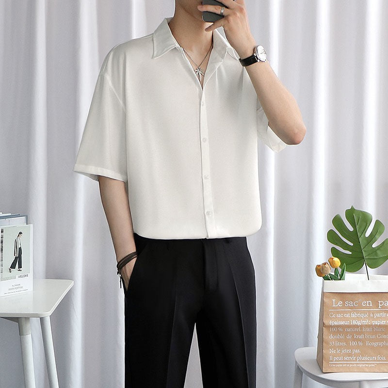 Ice Silk Short Sleeve Shirt