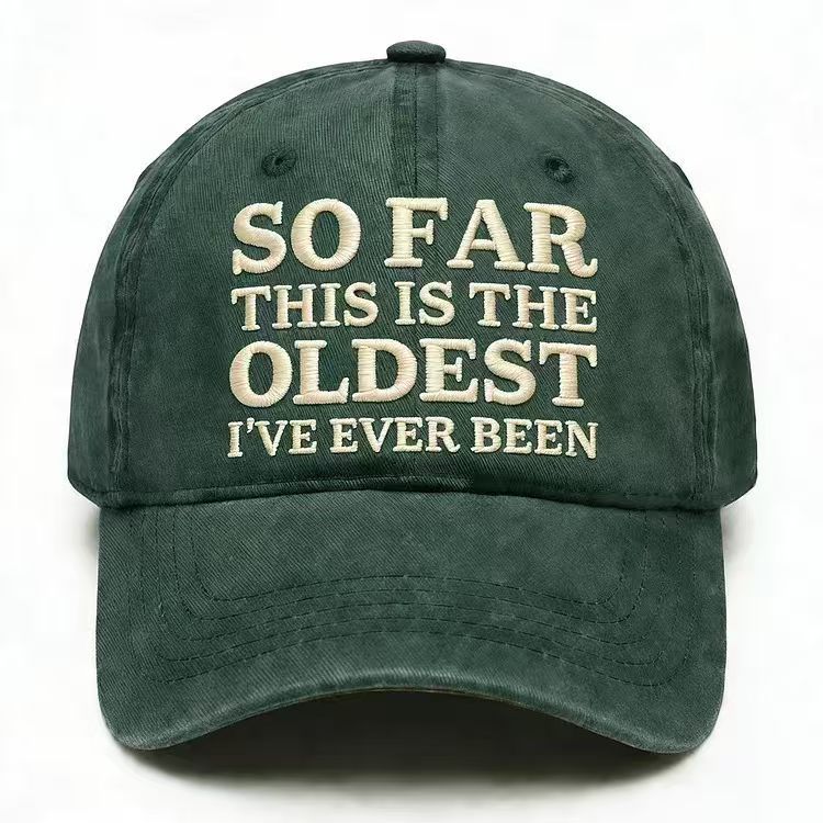 Vintage Washed Embroidered Baseball Cap
