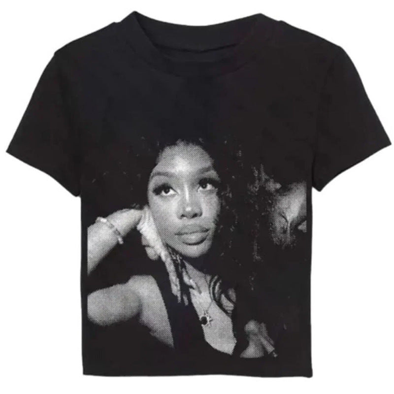 Retro Graphic Print Oversize T-Shirt