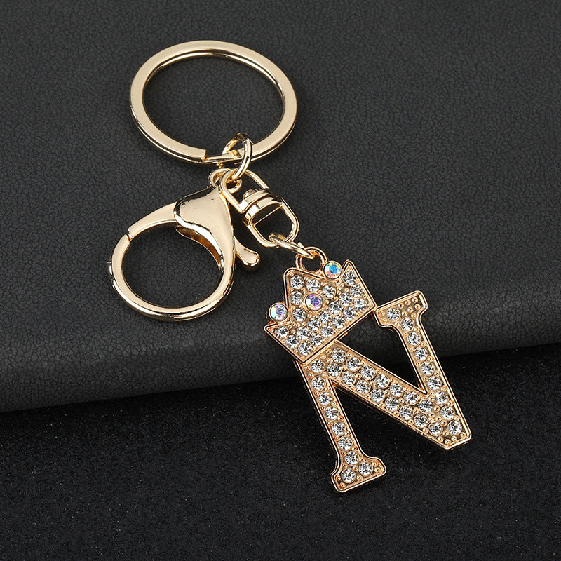 Fashion Zinc Alloy Letter Keychain Pendant