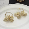 Floral Metal Earrings