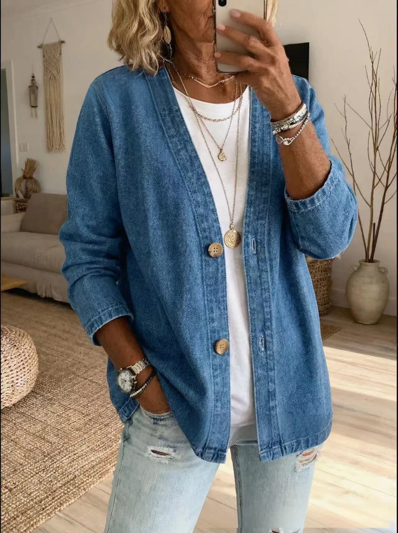 Women's printed blouse